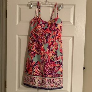 Lilly Pulitzer thin strapped dress with zipper in back